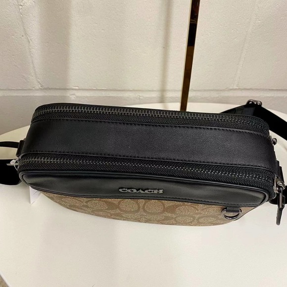 COACH C4149 Men's Graham Crossbody In Signature Canvas Chaki - Picture 3 of 9
